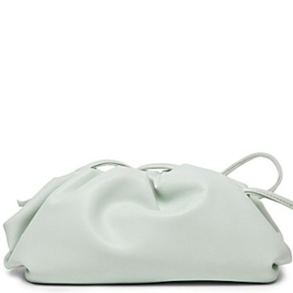 STEVE MADDEN Necture Soft Pouch Clutch Bag Mint Green - Picture 3 of 15